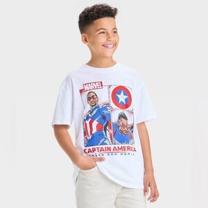 Marvel Red and White Graphic Tee